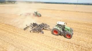 Déchaumage 2019 : Fendt 930 & Quivogne Black Bear EVO 600 / Fendt 724 & Quivogne Diskacrop evo 600