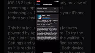 ios 18.2 developer beta 3 update released