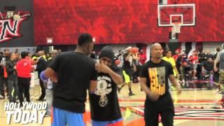 Mindless Behavior Plays Basketball With Jamie Foxx | Only 3 Members Though