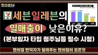 [편의점 현직자가 알려주는] 세븐일레븐의 일매출이 낮은 이유..(본부임차 타입 점주님들 필수 시청) #편의점 #편의점창업 #세븐일레븐