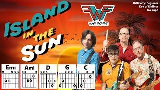 ISLAND IN THE SUN {NO CAPO} by Weezer (Beginner Guitar Chord, TAB, & Strum Play-Along w/ Lyrics)