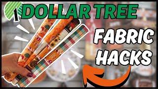 Genius Ways To Use Dollar Tree Fall FabricDollar Tree Fabric Hacks