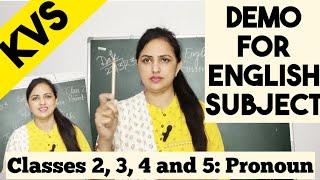 KVS English Grammar Demo Class for classes 2,3,4,5