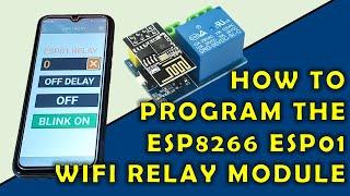 How to Program the ESP8266 ESP01 Wi-Fi Relay Module | RemoteXY | FLProg