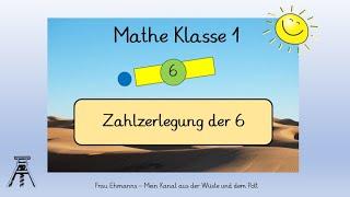 Mathe Klasse 1: Zahlzerlegung der 6, Teil-Teil-Ganzes, Punktefeld