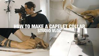 【Fashion Study of Shape 10】 | HOW TO MAKE CAPELETE COLLAR | PATTERN MAKING & DRAPING DEMO
