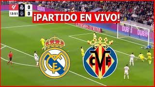  REAL MADRID vs VILLARREAL EN VIVO  JUEGA MBAPPE LA LIGA ESPAÑOLA FECHA  8