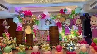 Masha and the Bear Theme Party | Khoobsurat Events | golden orchid | 2025
