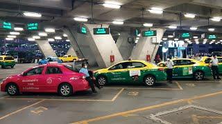 How to get an Airport Taxi at Suvarnabhumi Airport in Bangkok, Thailand (2024) (4K) Complete guide