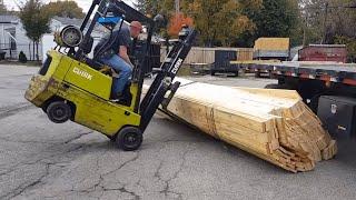 TOP Forklift Fails Compilation 2022 - Dangerous Forklift Crashes - IDIOTS FORKLIFT DRIVER