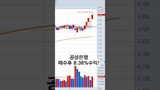 중국주식] 공상은행 8.38%수익!