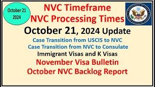 NVC Processing Times As of October 21, 2024 | November Visa Bulletin | October NVC Backlog Report