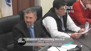 Planning Board: 9/25/18 - Danvers, MA