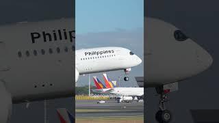 PHILIPPINE AIRLINES A350-900 landing at Manila Airport #shorts #aviation #a350 #landing #plane