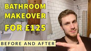 £100 Budget DIY Bathroom Makeover - Before & After [UK]