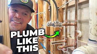 USE THIS COPPER/PEX SETUP IN YOUR KITCHEN REMODEL!! - Kitchen Remodel Part 4