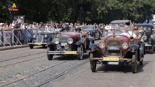 Hundreds of Vintage Cars Gather in Lviv