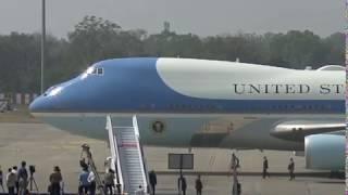 PM Modi welcomes Donald Trump at Ahmedabad airport in Gujarat, India