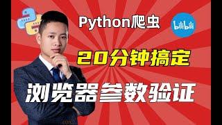 【Python爬虫】20分钟学会爬虫逆向：浏览器参数验证教程