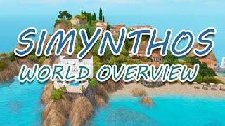 NEW GREEK ISLAND WORLD! Simynthos The Sims 3 World Overview