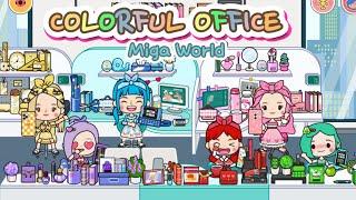 Miga Town: My World Office Design in different colors Makeover | Miga world