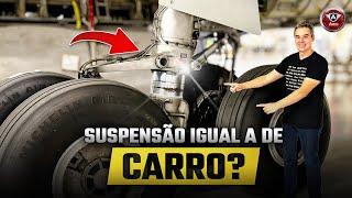 AVIÃO tem SUSPENSÃO igual a de um CARRO?