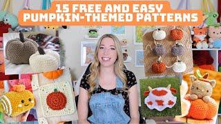 15 Free and Easy Pumpkin-Themed Crochet Patterns for Beginners 