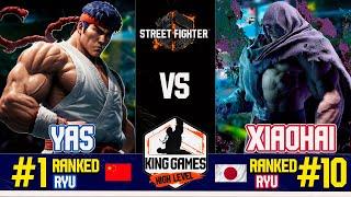 RANKED matches SF6 ▰ XIAOHAI ( M.BISON) vs YAS (#1 Ranked RYU) ▰ High Level Gameplay  streetfighter6