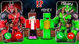 JJ Creepy VENOMPOOL vs Mikey VENOMPOOL CALLING to JJ and MIKEY at 3am ! - in Minecraft Maizen