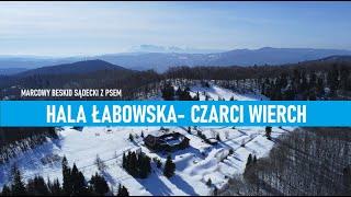 HALA ŁABOWSKA 1064- CZARCI WIERCH 1091 CZYLI BESKID SĄDECKI Z WIDOKIEM NA TARY.