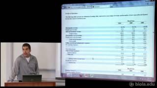 James Webb: How to Read a Financial Statement [Crowell School of Business]