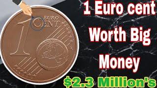 Top 6 Ultra Rare Germany 1 Euro cent 2002 with A D Mintmark Coin velue