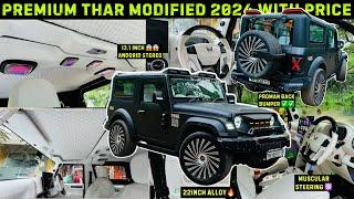 Thar 2024 modification  Thar modification with Price Automatic Footrest  Proman back Bumper