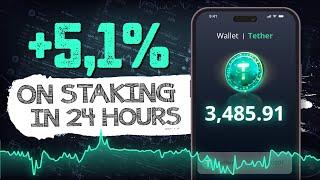 Earn 5.1% DAILY Staking USDT: Easy Crypto Passive Income!