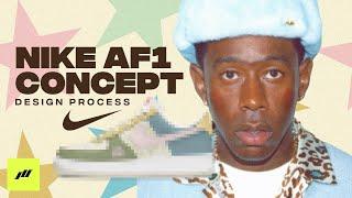 Designing Tyler the Creator Inspired Air Force 1 (Nike Sneaker Concept) 2021