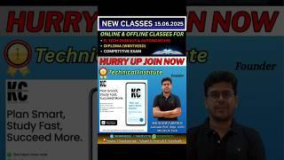 Starting New Classes for (DIPLOMA, B.TECH & COMPETITIVE EXAM) // From 15.06.25 // Mr. Soumyadip Roy.