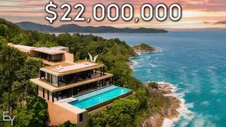 Touring a $22,000,000 Stunning Cliffside Mansion Overlooking the Indian Ocean!