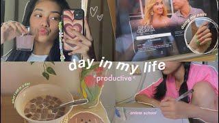 A PRODUCTIVE DAY IN MY LIFE  ; online class vlog pt.3