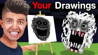 I Made YOUR Drawings into MINECRAFT Mobs!