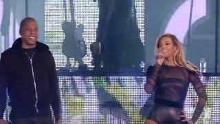 Beyonce and Jay-Z concert ends abruptly as dancers tackle stage invader