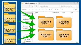 How to Extract Multiple Zip Files at Once