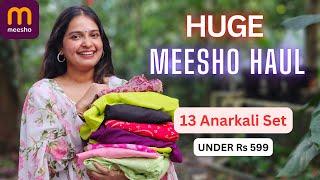 Meesho Anarkali Kurta Set Haul | Maha Sunday Sale (With English Subtitles)