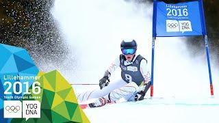 Giant Slalom - River Radamus (USA) wins Men's gold | ​Lillehammer 2016 ​Youth Olympic Games​