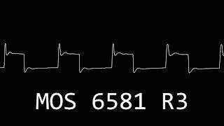 Oscilloscope Comparison of 4 Different SID Chips (Real SID Recordings)