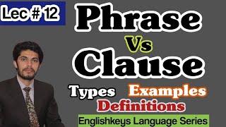 Phrases & Clauses| Main Vs Dependent/Subordinate Clause: Full Concept with Examples