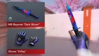 Standoff 2 Gloves X-Ray M9 Bayonet Dark Shiver