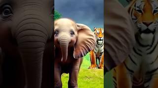 When the Sky Turned Dark… The Forest Died Inside  #shorts #animals #lion #elephant #cute #wildlife