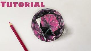 How To Draw Diamond | Colored Pencil Tutorial