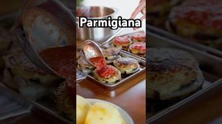 Stuffed Eggplant parmigiana bite , full recipe below  #shorts