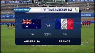 Australia - France Game 2 Ultimate Frisbee World Games 2022